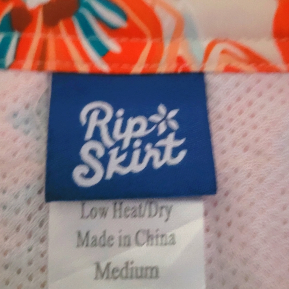 RipSkirt Hawaii Sport Skirt Pinwheel Floral Athletic Size M - Picture 13 of 16